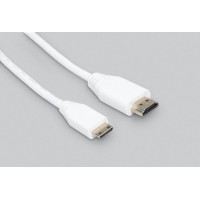 Mini HDMI-HDMI кабель для Raspberry Pi Zero/Zero W/Zero 2 W, білий (1 метр)