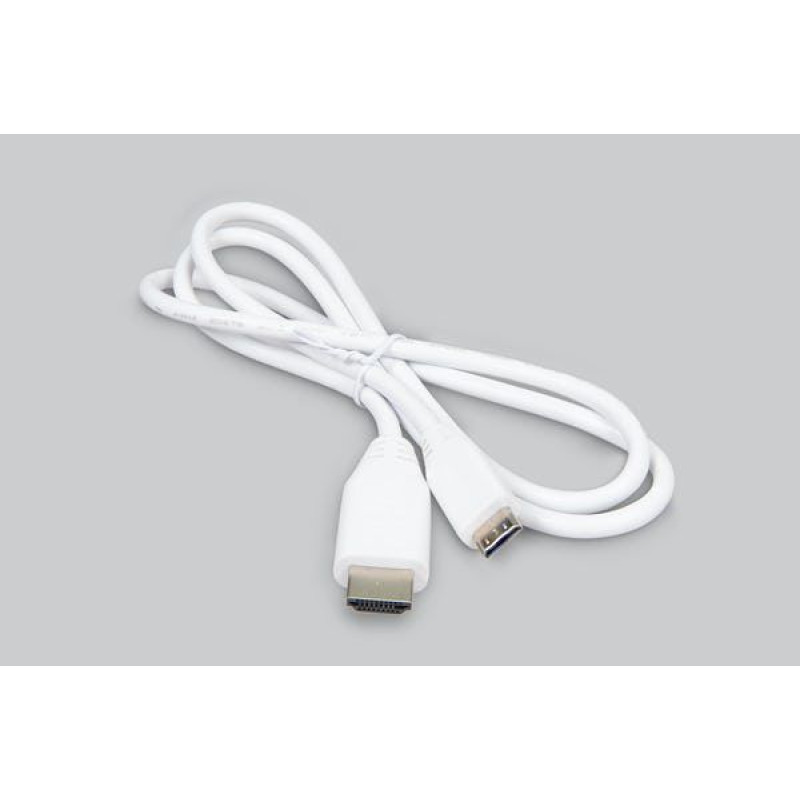 Mini HDMI-HDMI кабель для Raspberry Pi Zero/Zero W/Zero 2 W, білий (1 метр)