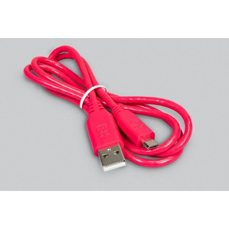 USB Type-A - micro USB Raspberry Pi кабель, 1 метр, червоний