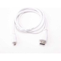 Micro HDMI-HDMI кабель для Raspberry Pi 4 Model B, білий (1 метр)