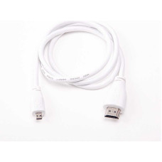 Micro HDMI-HDMI кабель для Raspberry Pi 4 Model B, білий (1 метр)