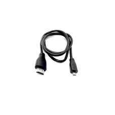 Micro HDMI-HDMI кабель для Raspberry Pi 4 Model B, чорний (1 метр)
