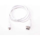 Micro HDMI-HDMI кабель для Raspberry Pi 4 Model B, білий (2 метра)