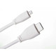 Micro HDMI-HDMI кабель для Raspberry Pi 4 Model B, білий (2 метра)