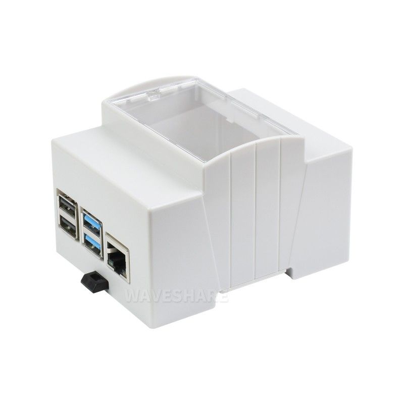 Корпус для Raspberry Pi 4 ABS DIN Rail Enclosures - пластиковий корпус монтаж на DIN рейку