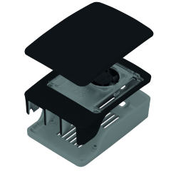 Корпус Raspberry Pi 5 Case Black/Grey