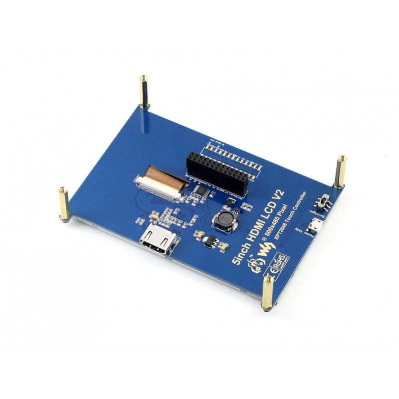 Дисплей Raspberry Pi 5.0inch LCD 800x480 Resistive Touch Screen (10563)