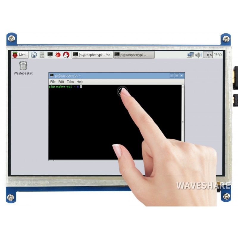 Дисплей 7inch LCD 800х480 HDMI Capacitive Touch Screen (10829)
