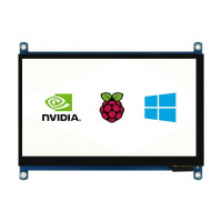 Дисплей 7inch LCD 1024х600 HDMI QLED Capacitive Touch Screen (18625)