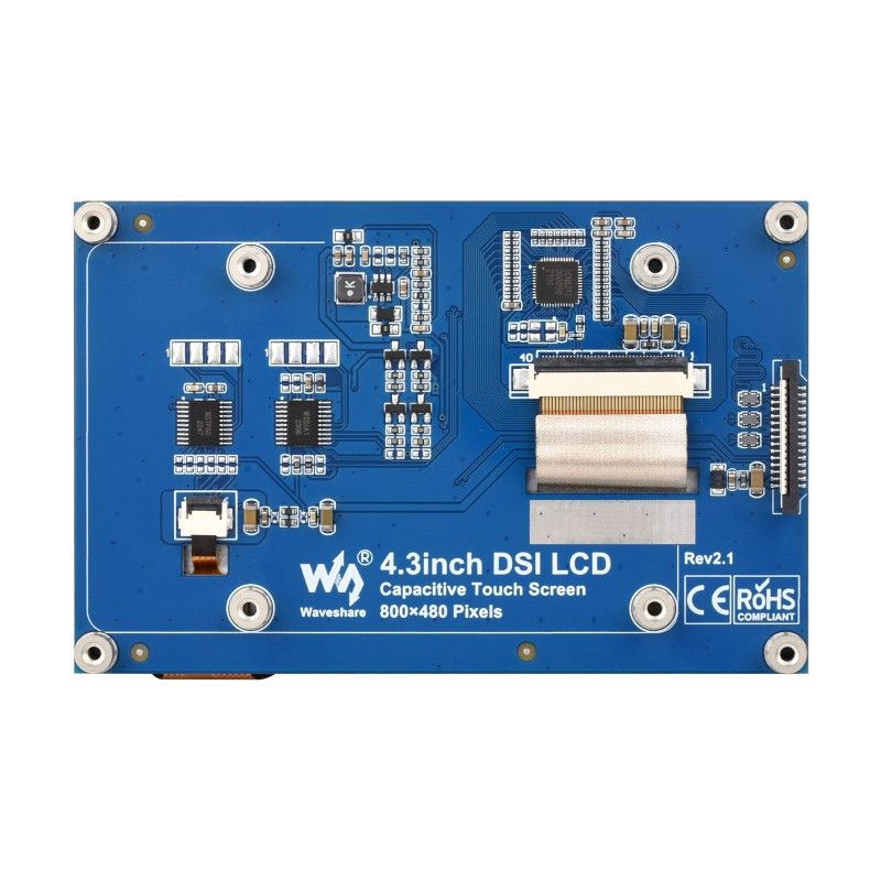 Дисплей 4.3 inch QLED 800х480 Toughened Glass Panel (24783)