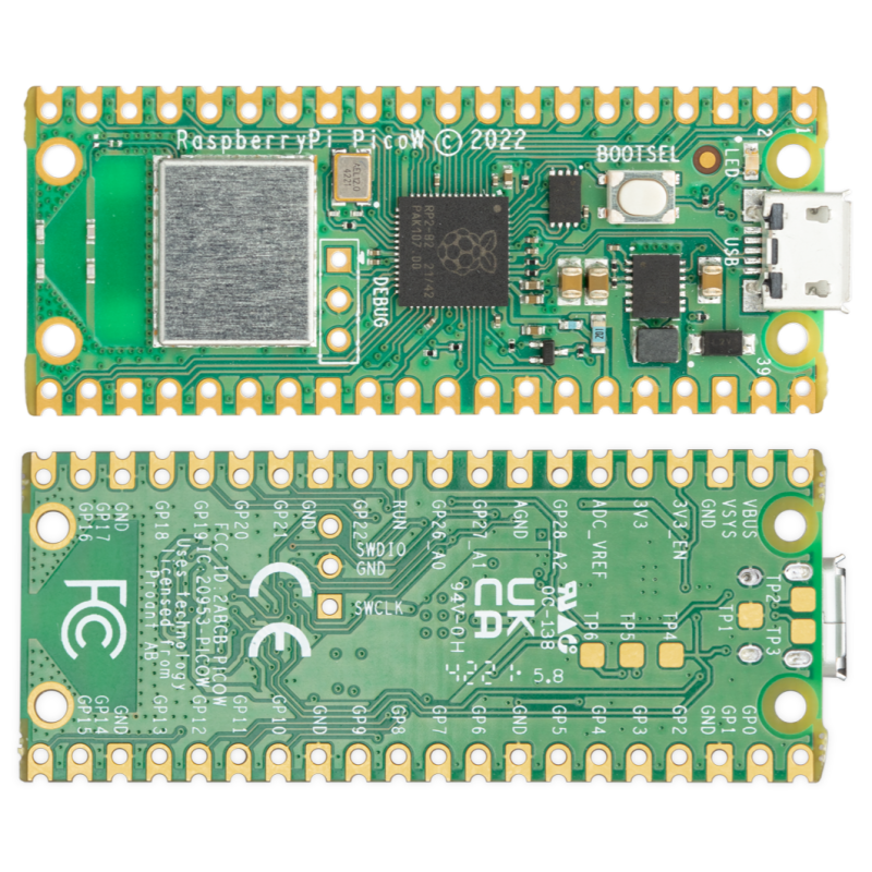 Мікроконтролер Raspberry Pi Pico W (Wi-Fi)