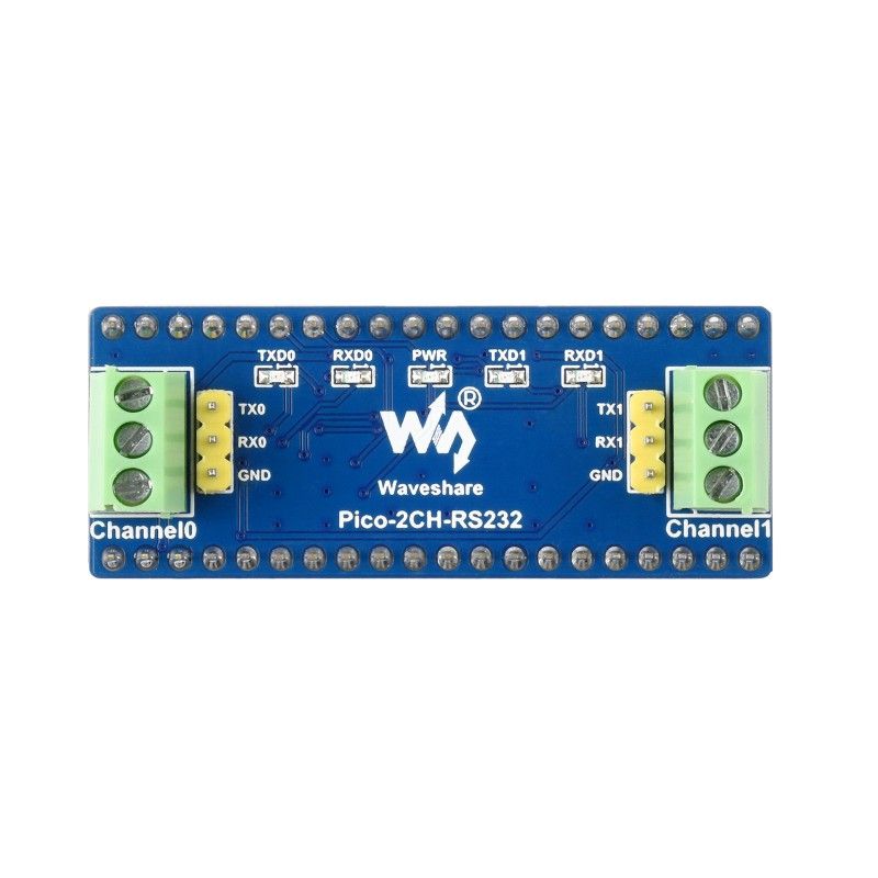 Плата розширення Raspberry Pi Pico 2-Channel RS232 HAT (19979)