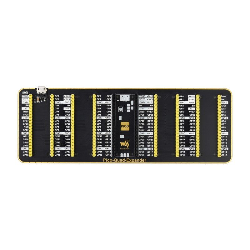 Плата розширення Raspberry Pi Pico Quad GPIO Expander HAT (19361)