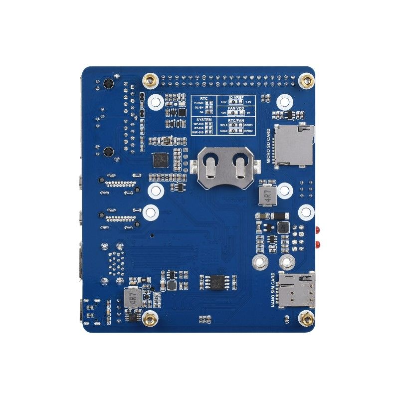 Raspberry Pi Compute Module 4 I/O Dual Gigabit Ethernet 5G/4G Board (20885)