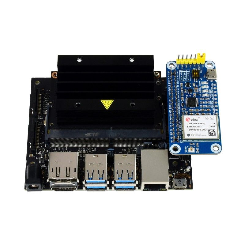 Плата розширення ZED-F9P GPS-RTK HAT (19884)
