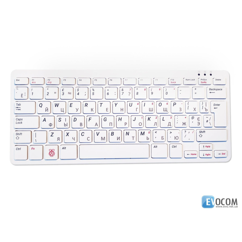 Офіційна клавіатура Raspberry Pi Keyboard червона/біла