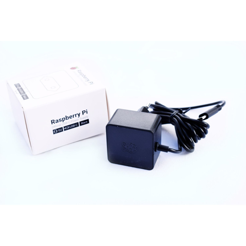 Блок живлення Raspberry Pi 4 Model B, оригінальний, чорний (SC0217)